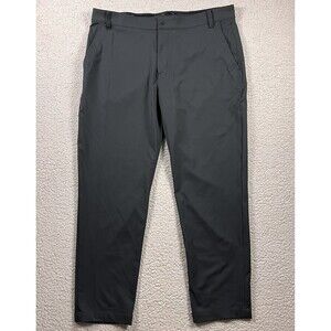 Nike Active Pants Mens 38x32 Black Straight Leg Golf Athleisure Casual Trouser
